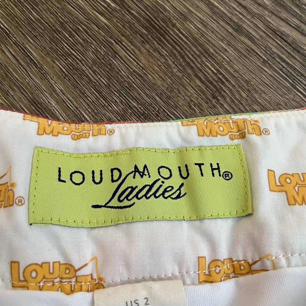 Loudmouth Ladies Golf Pickleball Plaid Lined Tennis Skirt Skort Size 2 - Picture 3 of 6